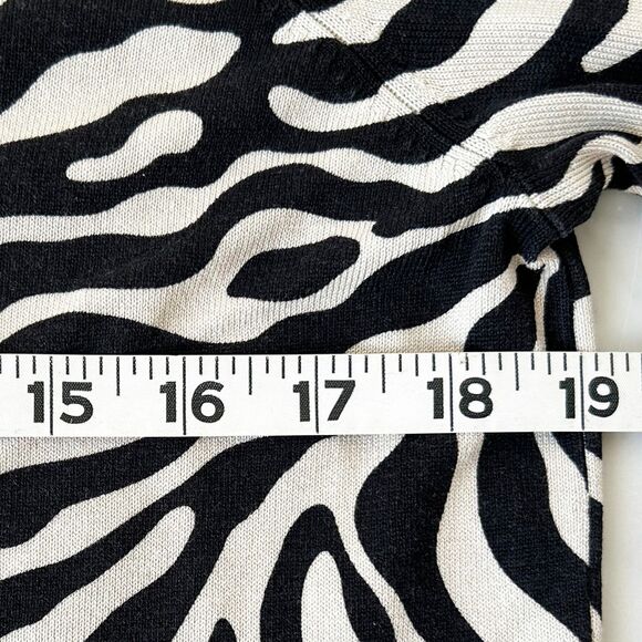 Josephine Chaus Silk Blend Leopard Print Cardigan Sweater - Women's M - Picture 9 of 11